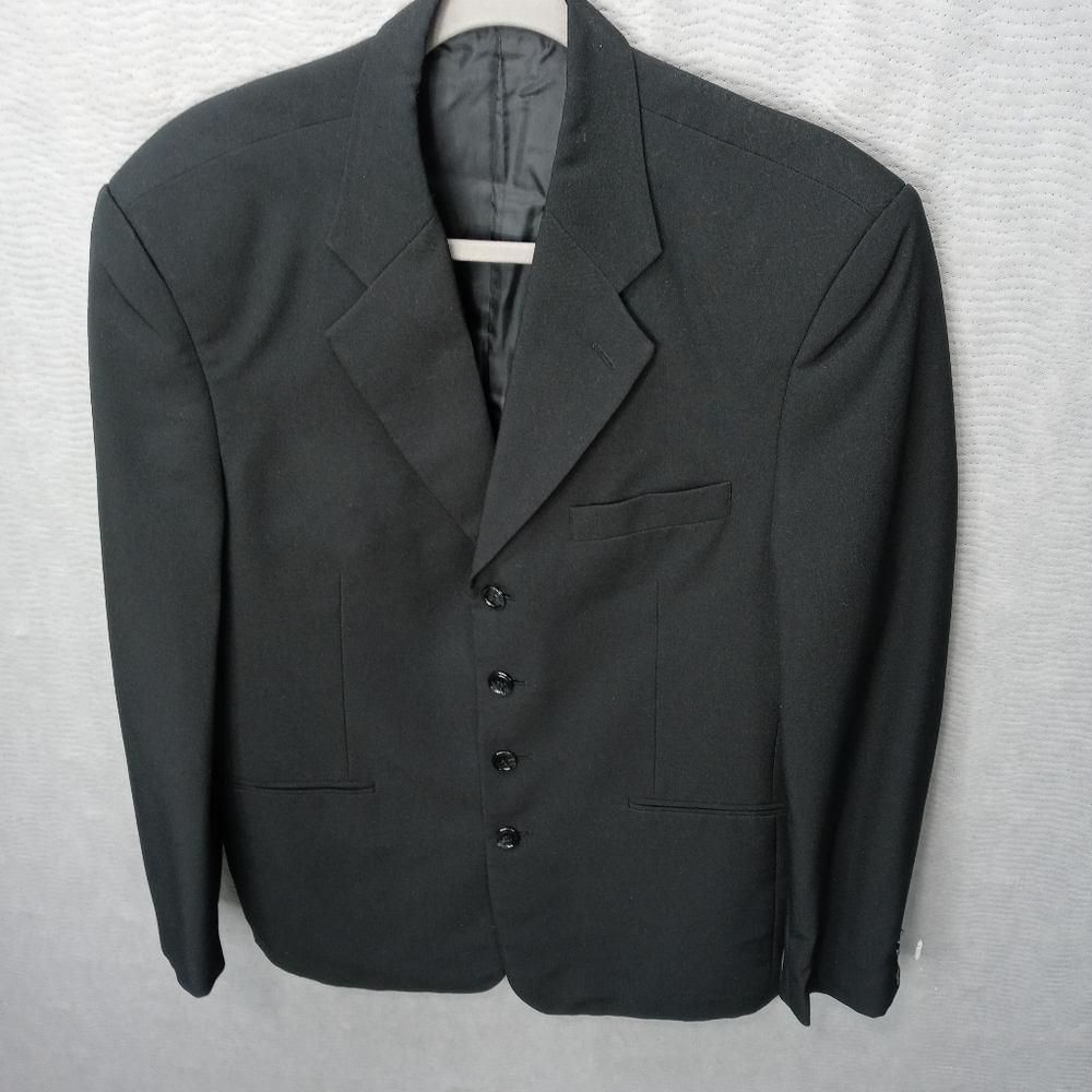 Pacelli Men's Black Polyester 4 Button Jacket. 42r - image 1